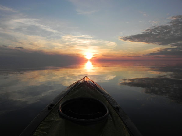 Am Abend auf dem Vänern